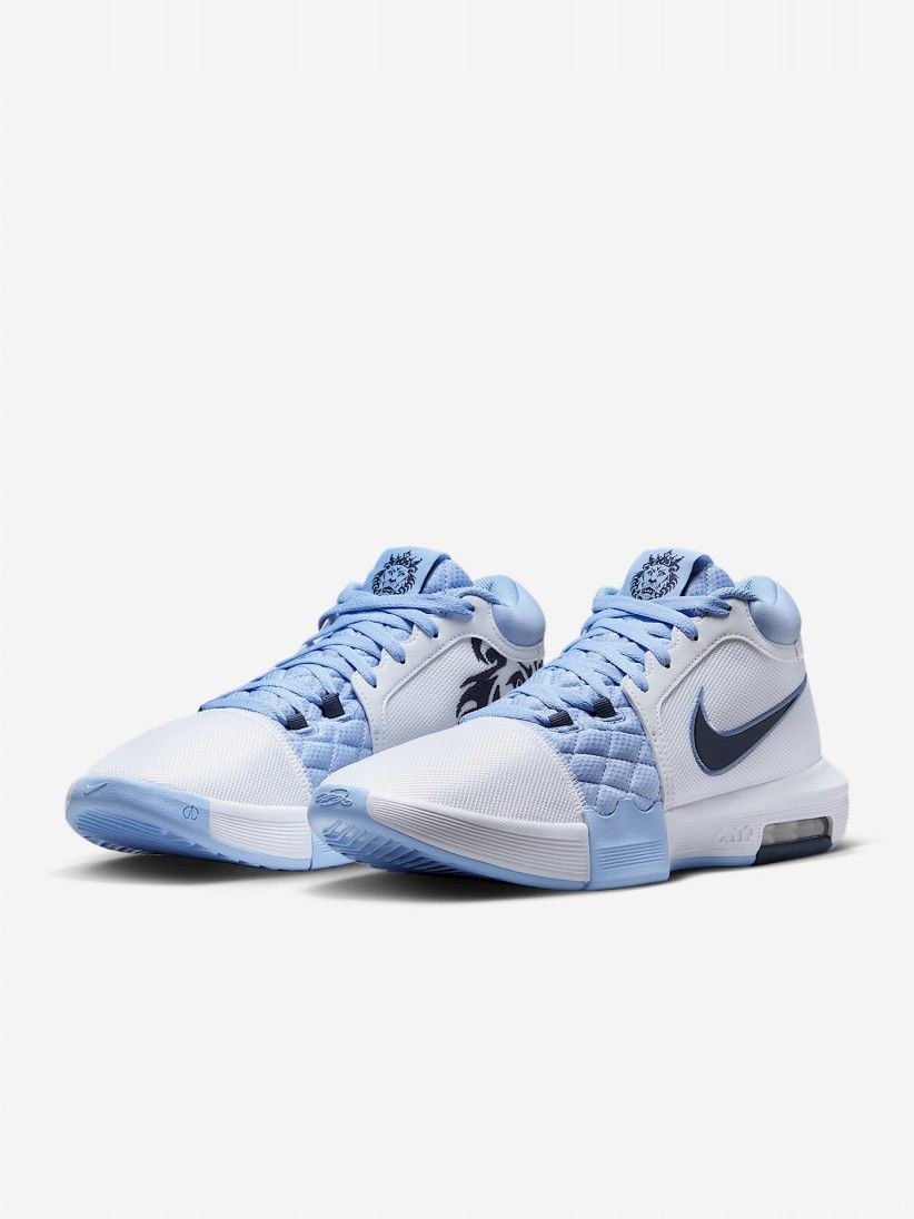 Nike LeBron Witness VIII White Basketball Trainers For Men