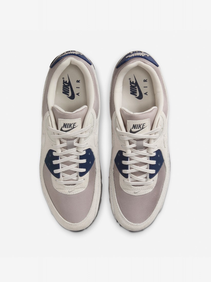 Sapatilhas Nike Air Max 90 Bege e Cinzentas Para Homem