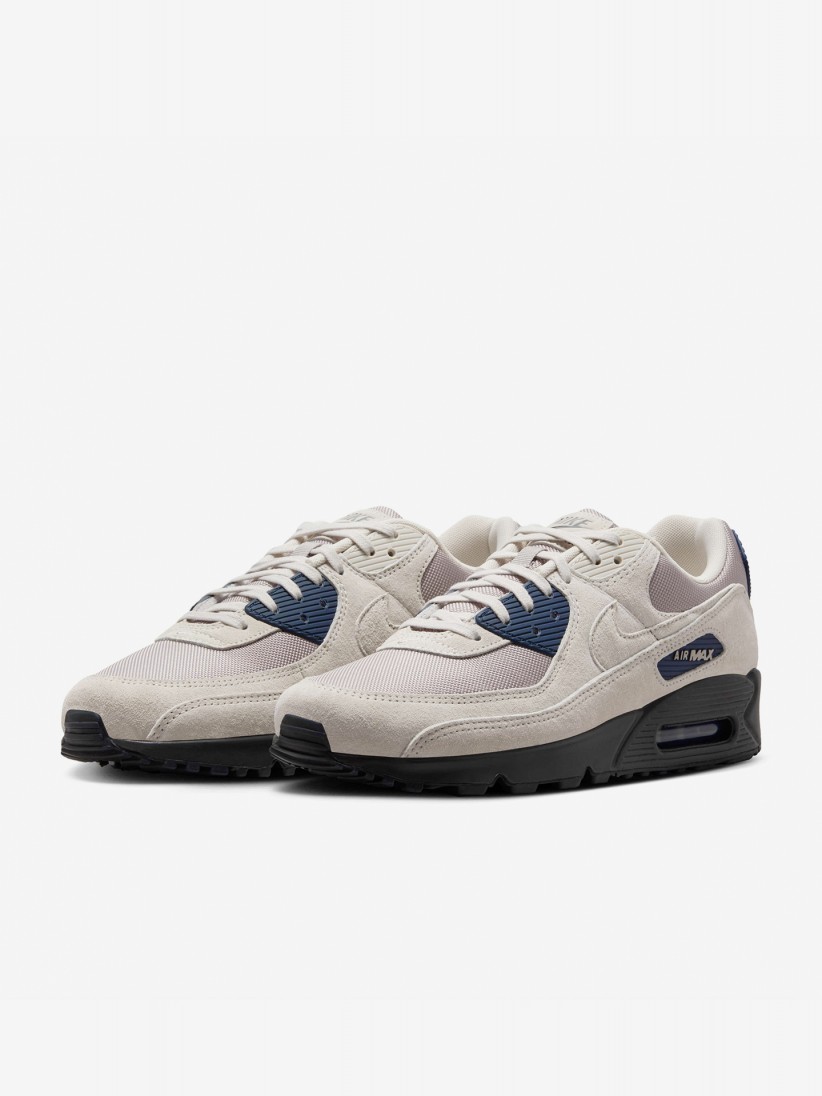Sapatilhas Nike Air Max 90 Bege e Cinzentas Para Homem
