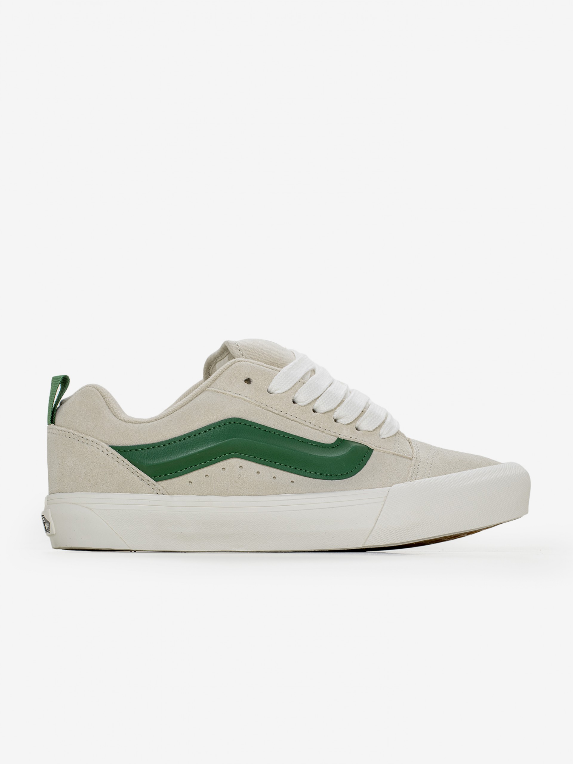 Vans Knu Skool Beige and Green Sneakers