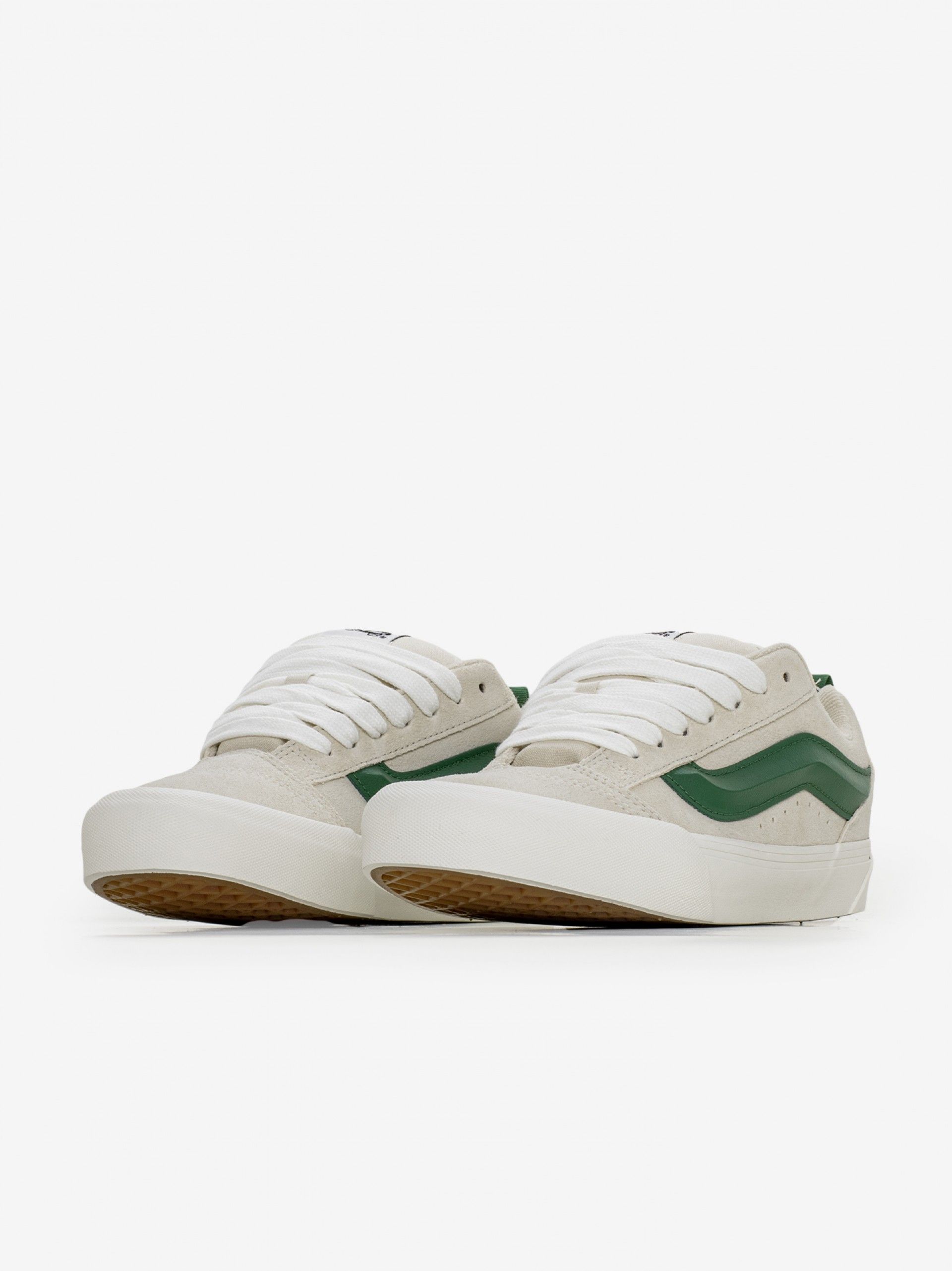 Vans Knu Skool Beige and Green Sneakers