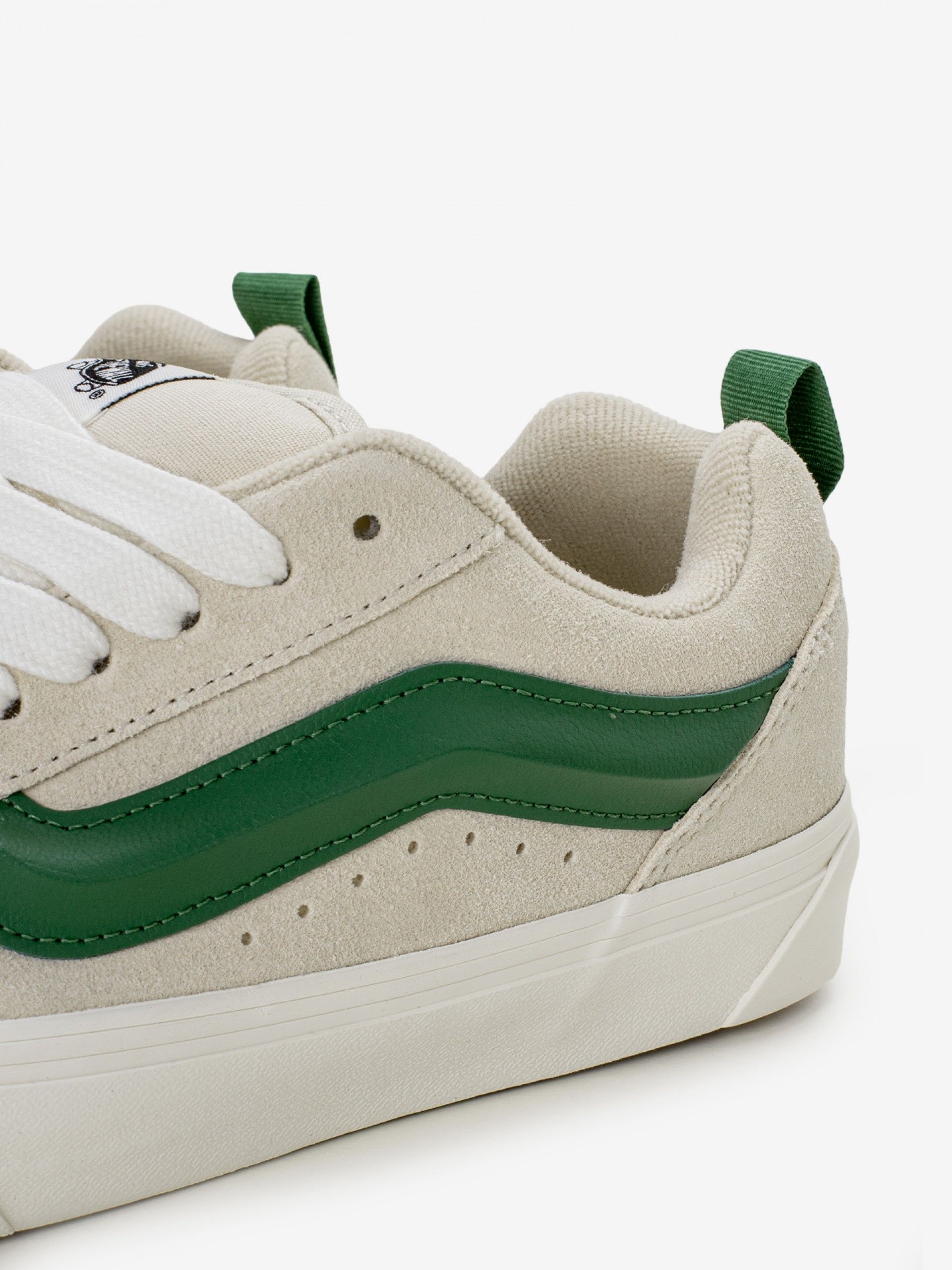Vans Knu Skool Beige and Green Sneakers