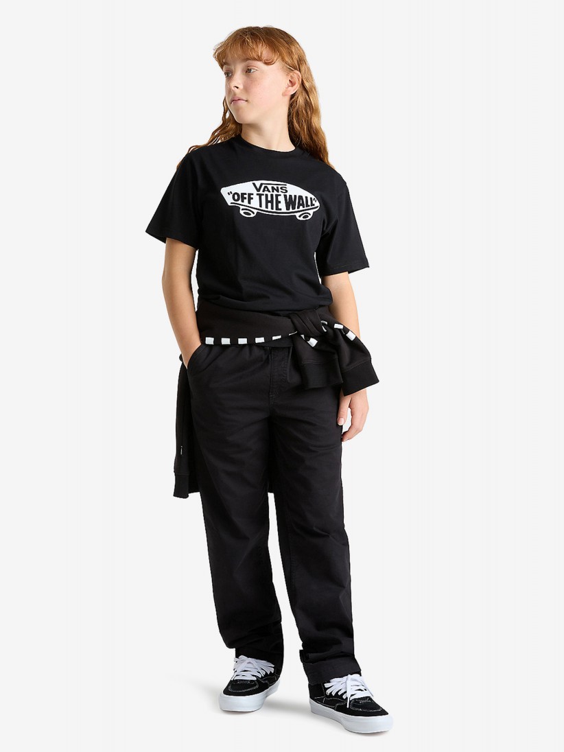 T-shirt Vans Style 76 Kids Preta