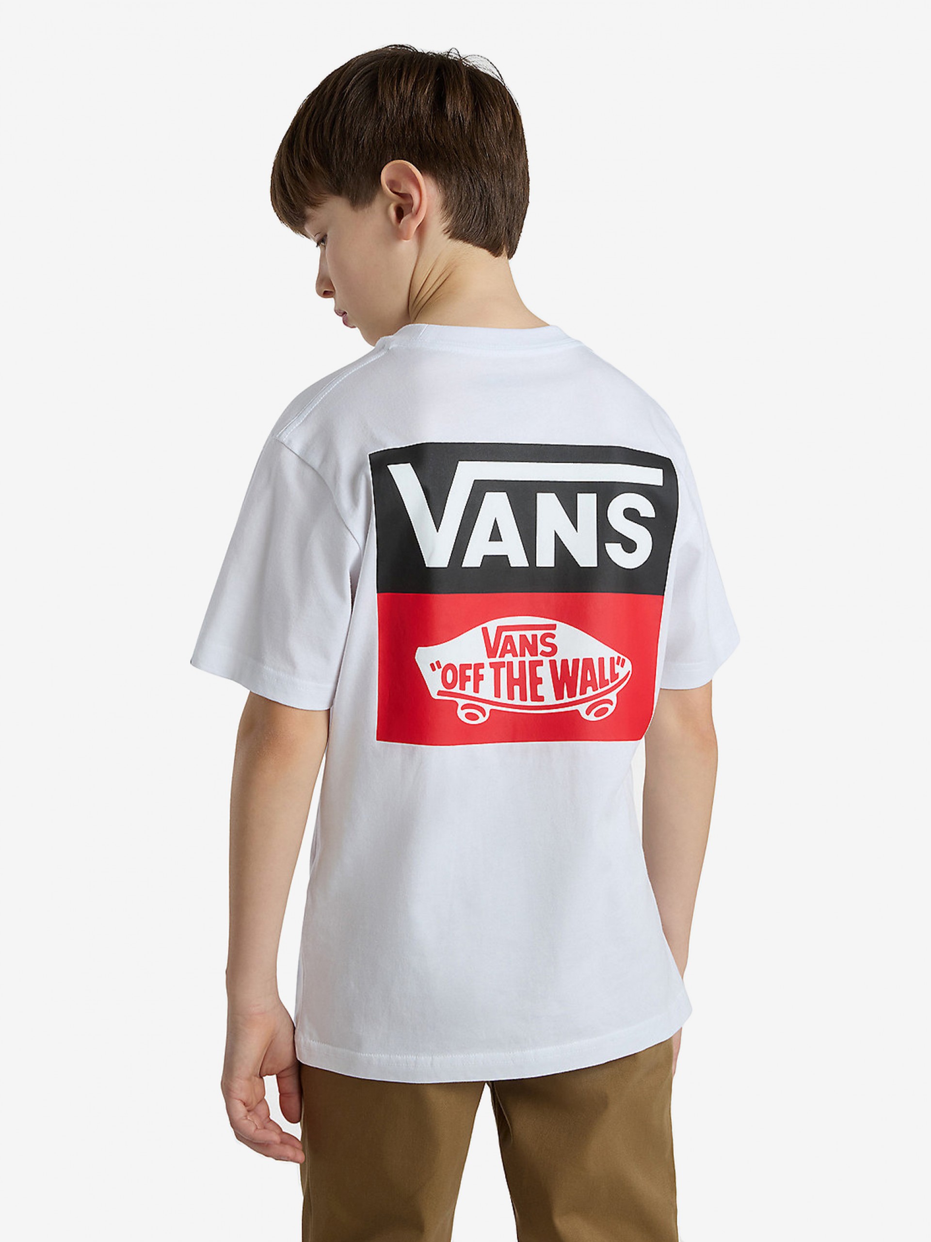 Camiseta Vans OG Logo Kids Blanca