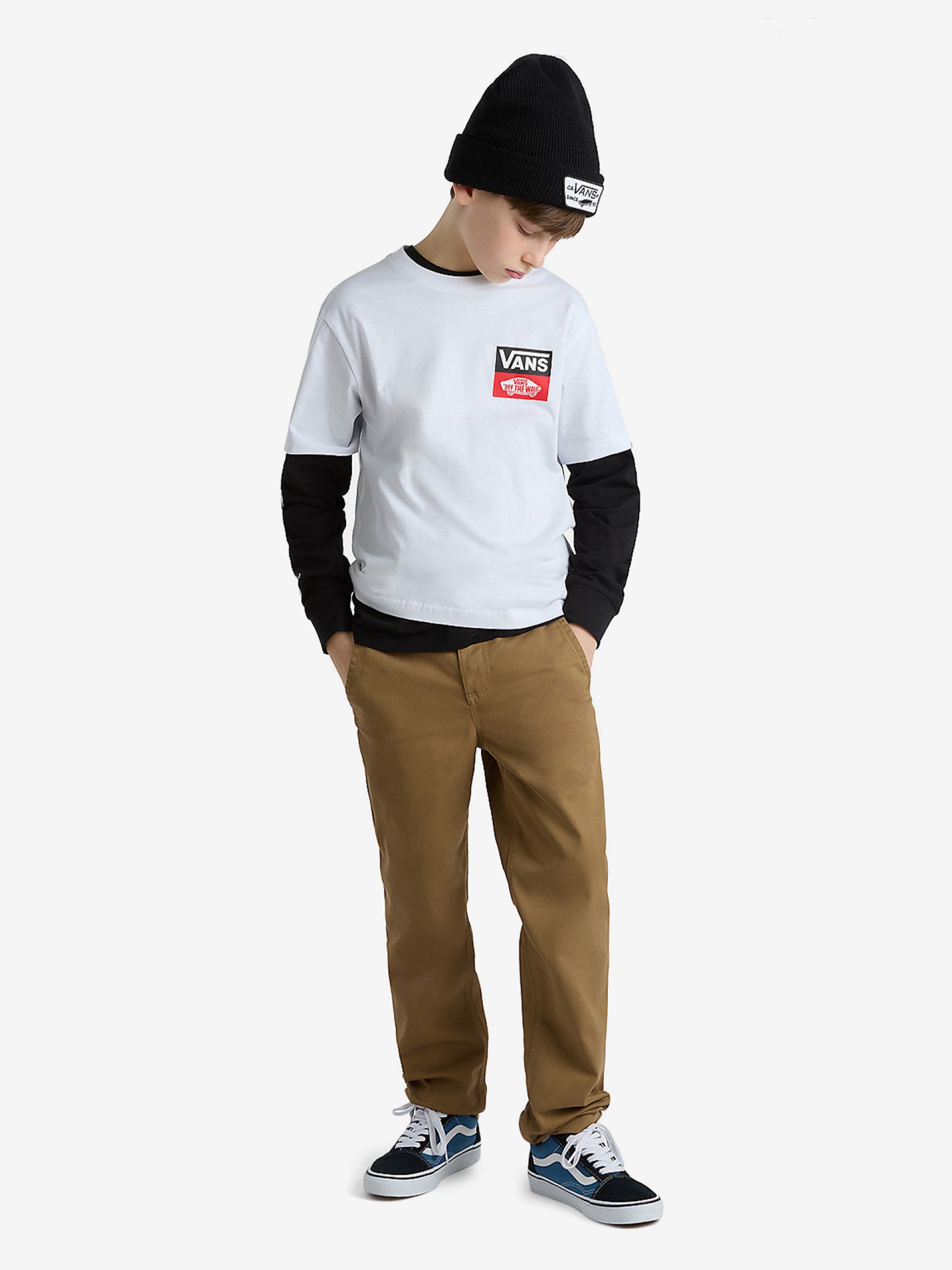 Camiseta Vans OG Logo Kids Blanca