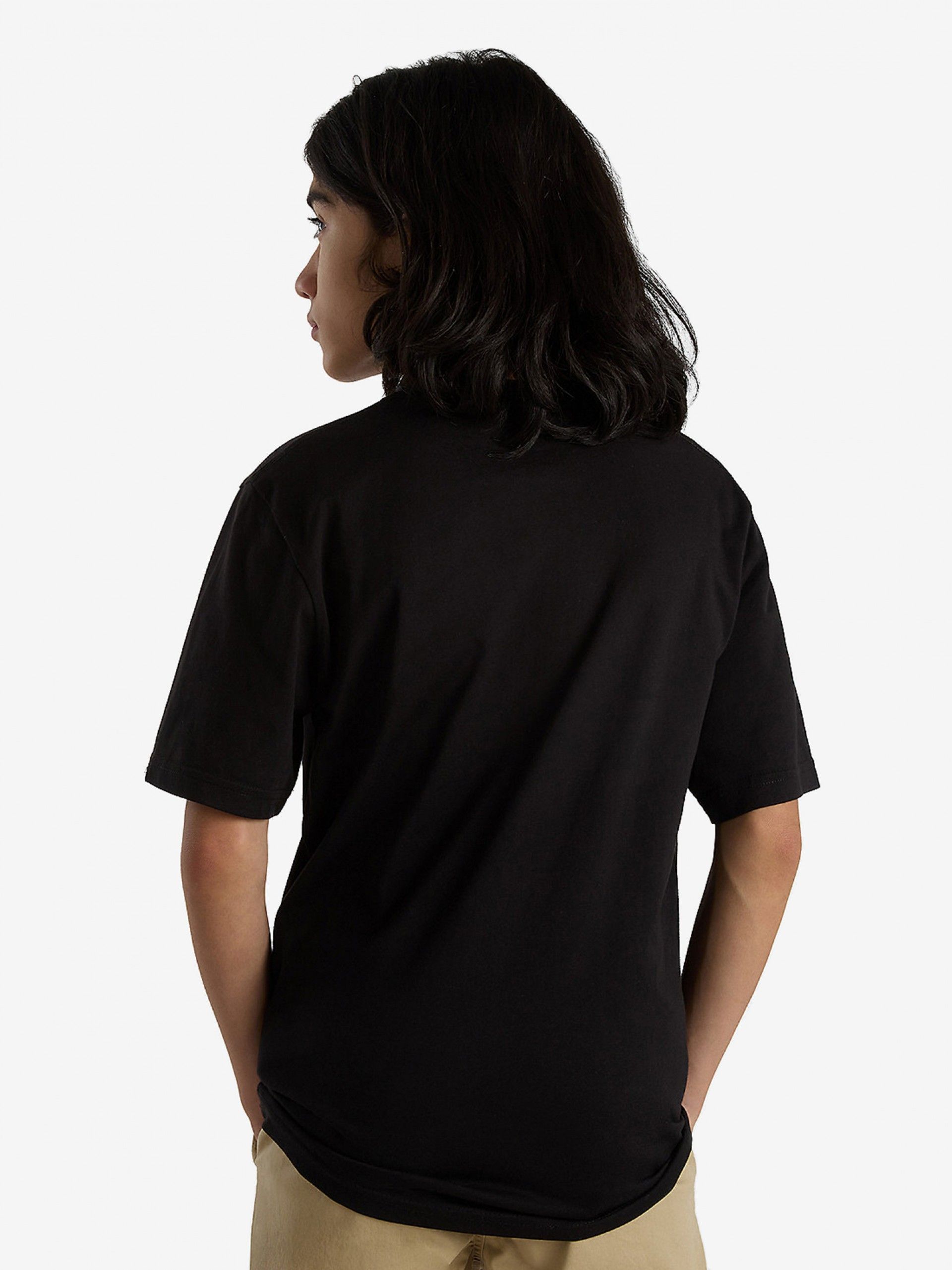 Camiseta Vans By Left Chest Kids Negra