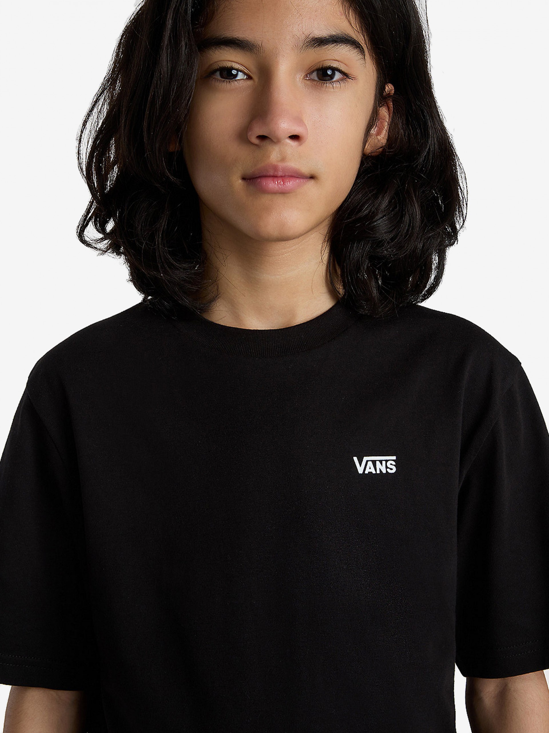 Camiseta Vans By Left Chest Kids Negra