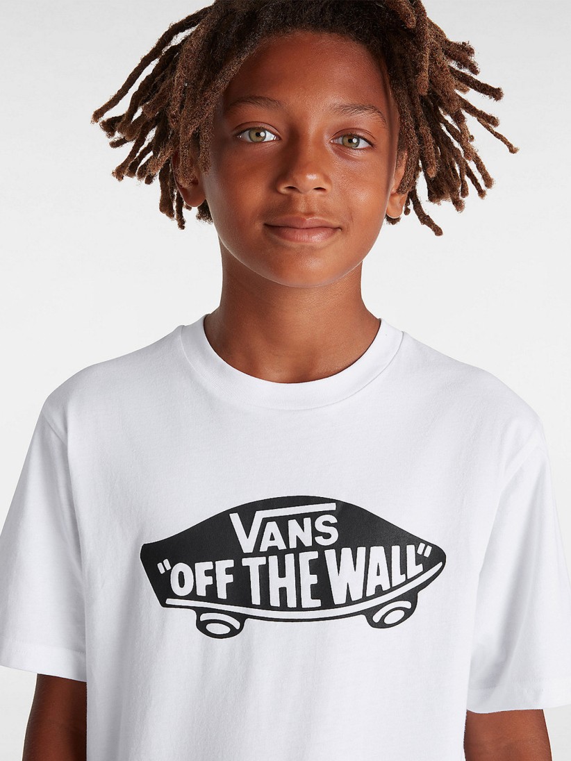 T-shirt Vans Style 76 Kids Branca