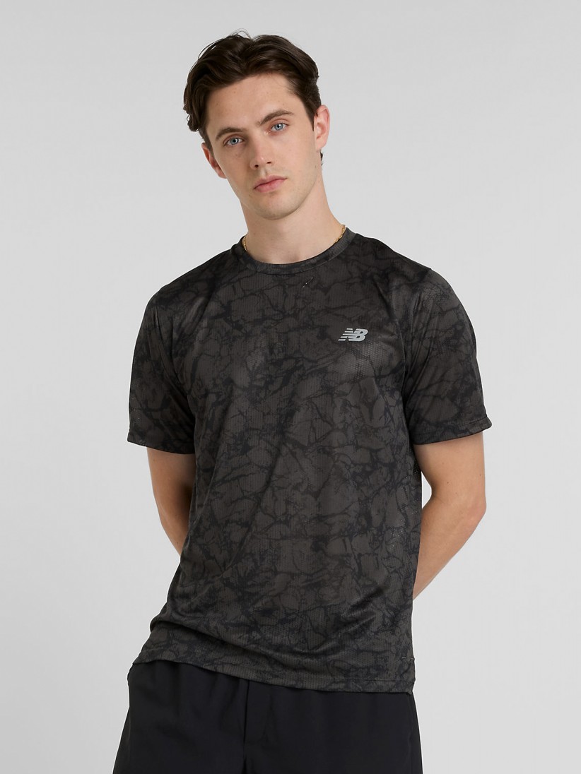 Camiseta New Balance Athletics Printed Negra
