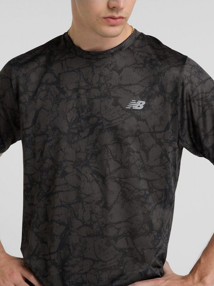 Camiseta New Balance Athletics Printed Negra