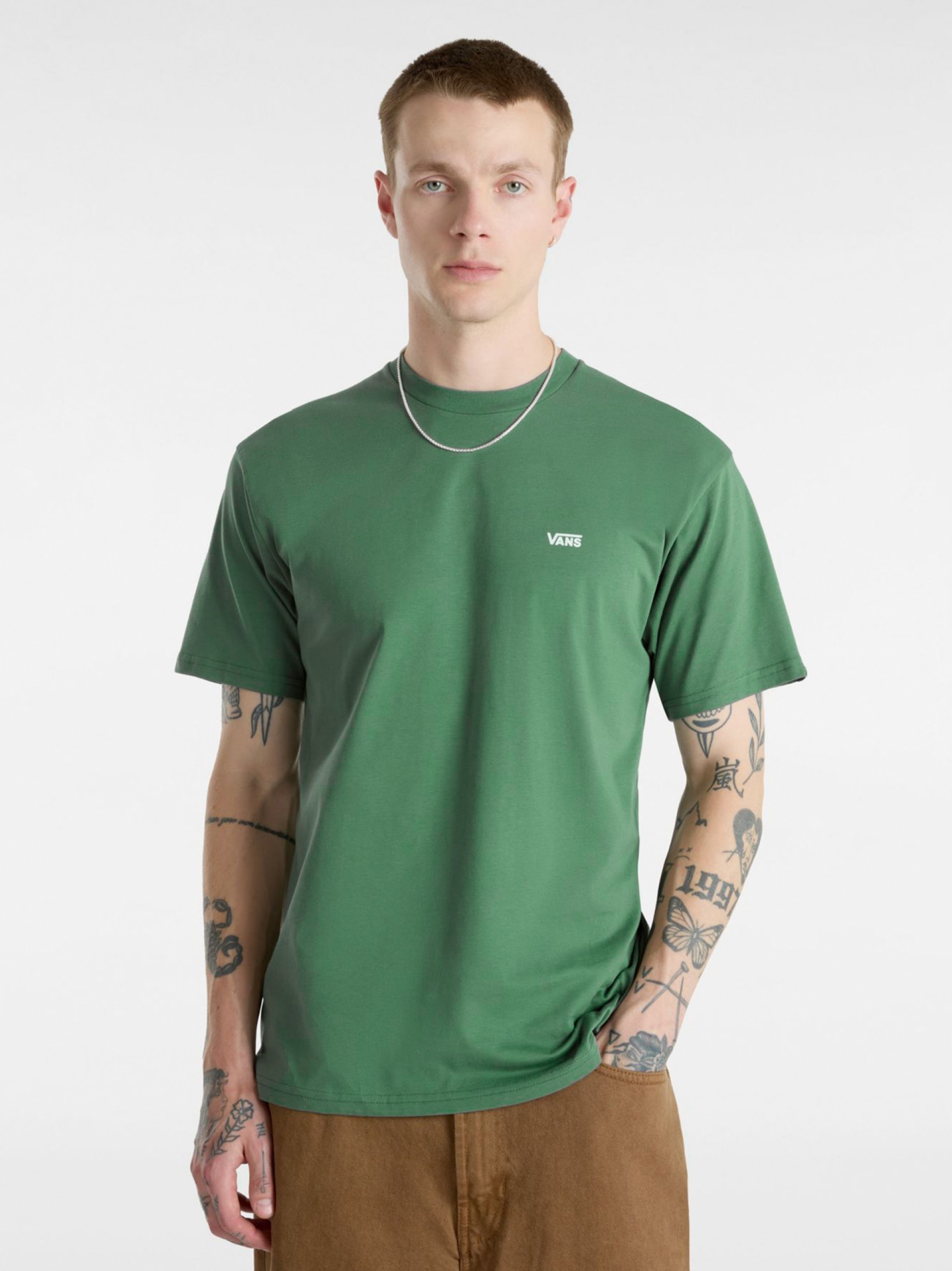 T-shirt Vans Left Chest Logo Verde