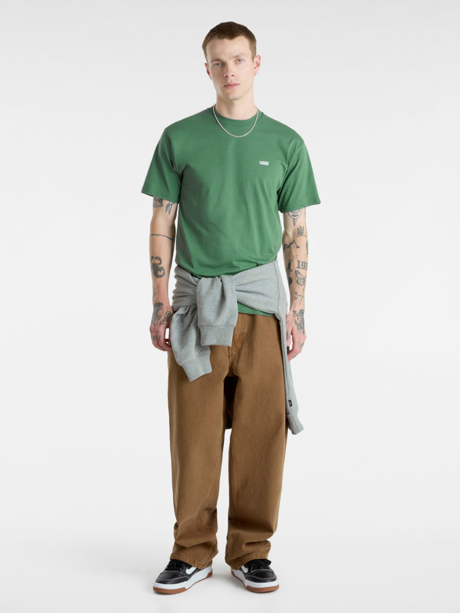 T-shirt Vans Left Chest Logo Verde