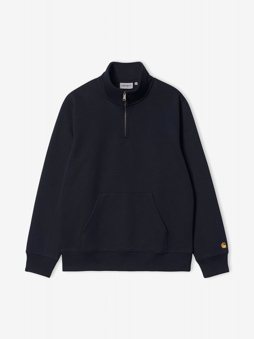 Carhartt WIP Chase Neck Blue Zip Sweater