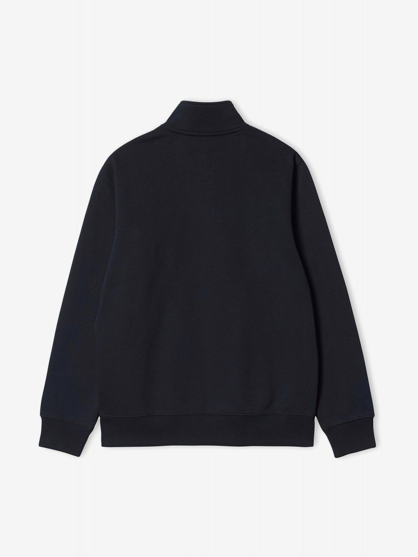 Carhartt WIP Chase Neck Blue Zip Sweater