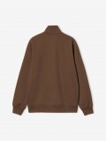 Carhartt WIP Chase Neck Brown Zip Sweater
