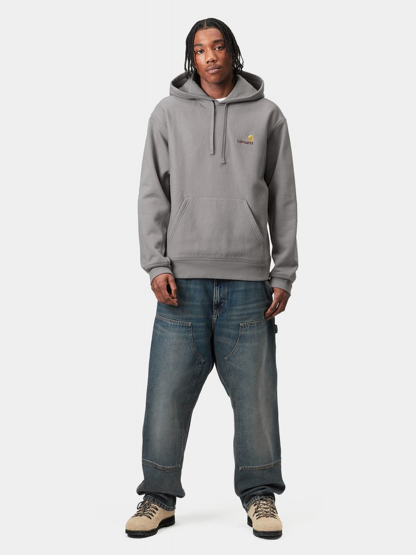 Carhartt WIP American Script Grey Hoodie