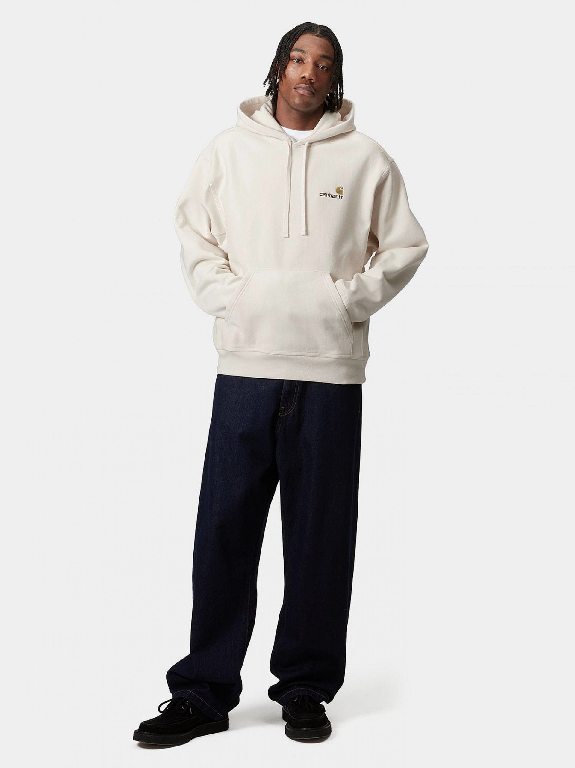 Camisola com Capuz Carhartt WIP American Script Bege