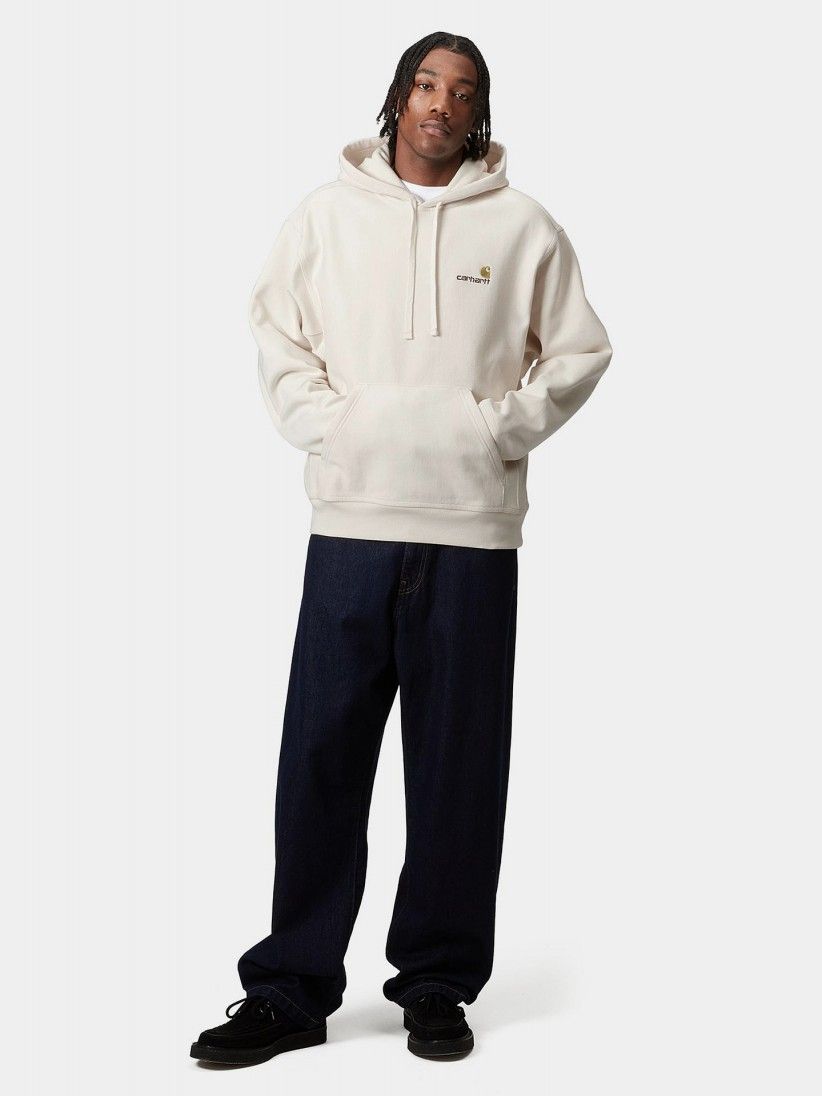 Carhartt WIP American Script Beige Hoodie - I028279.05.XX