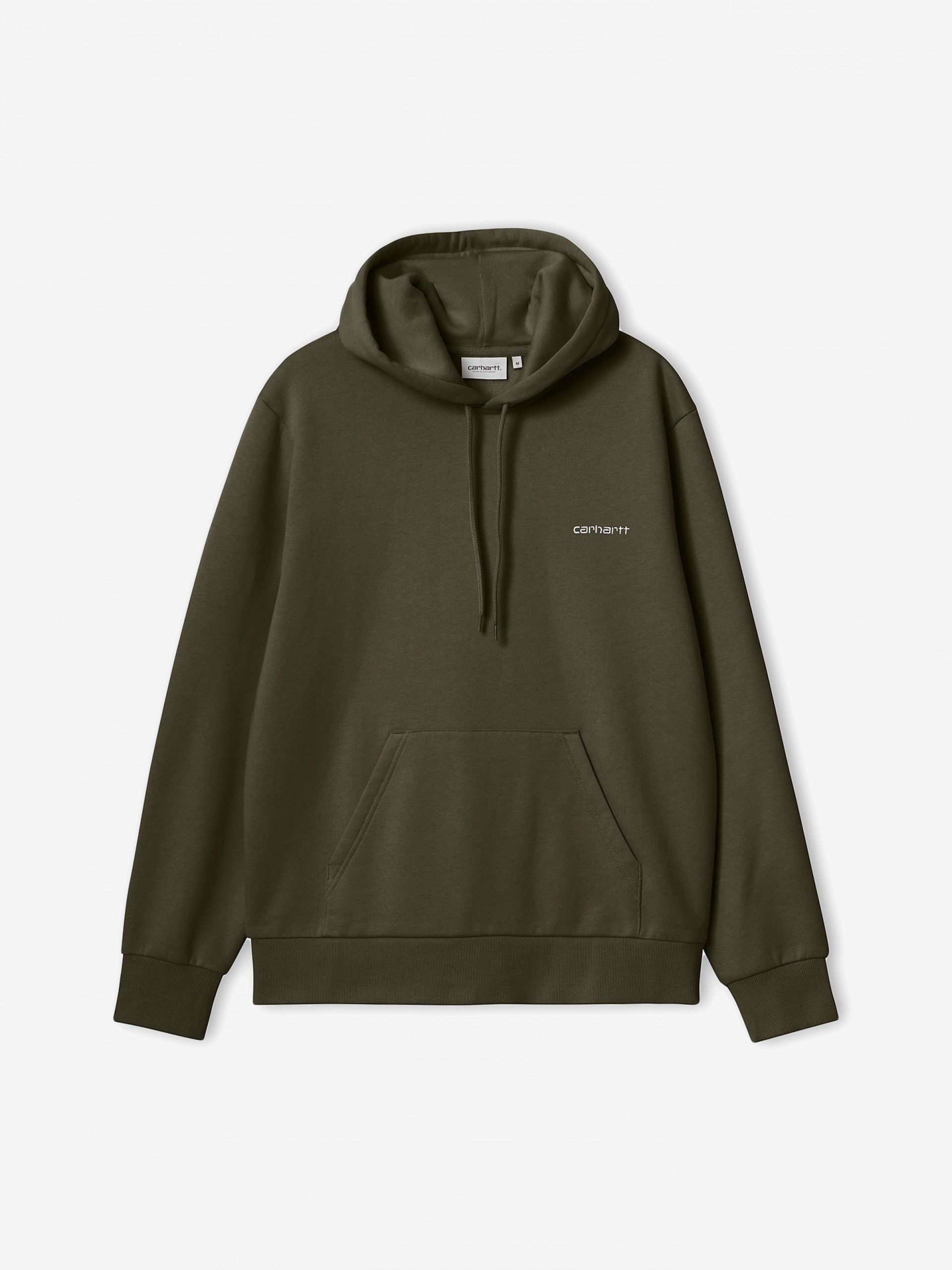 Carhartt WIP Script Embroidery Green Hoodie