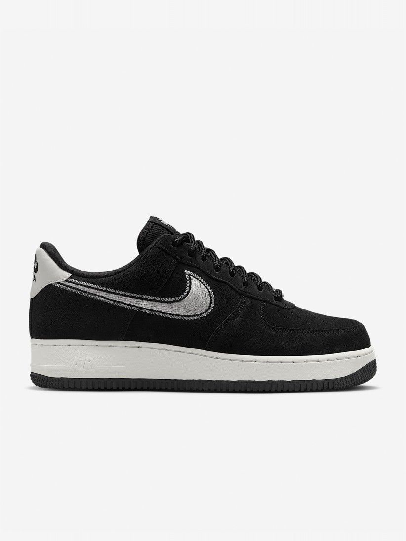 black and white suede air force 1