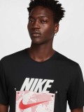 T-shirt de Running Nike Rise 365 Run Energy Dri-FIT Preta Para Homem