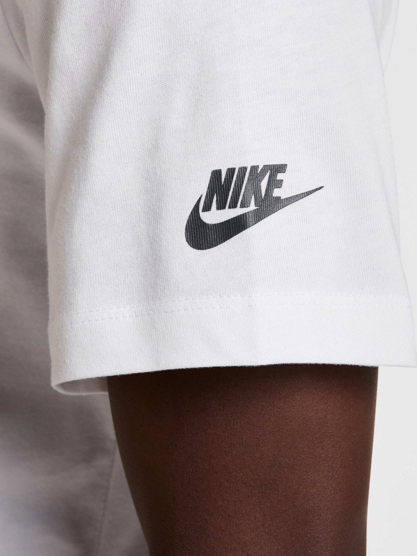 Camiseta Nike Sportswear Triple Swoosh Blanca Para Hombre