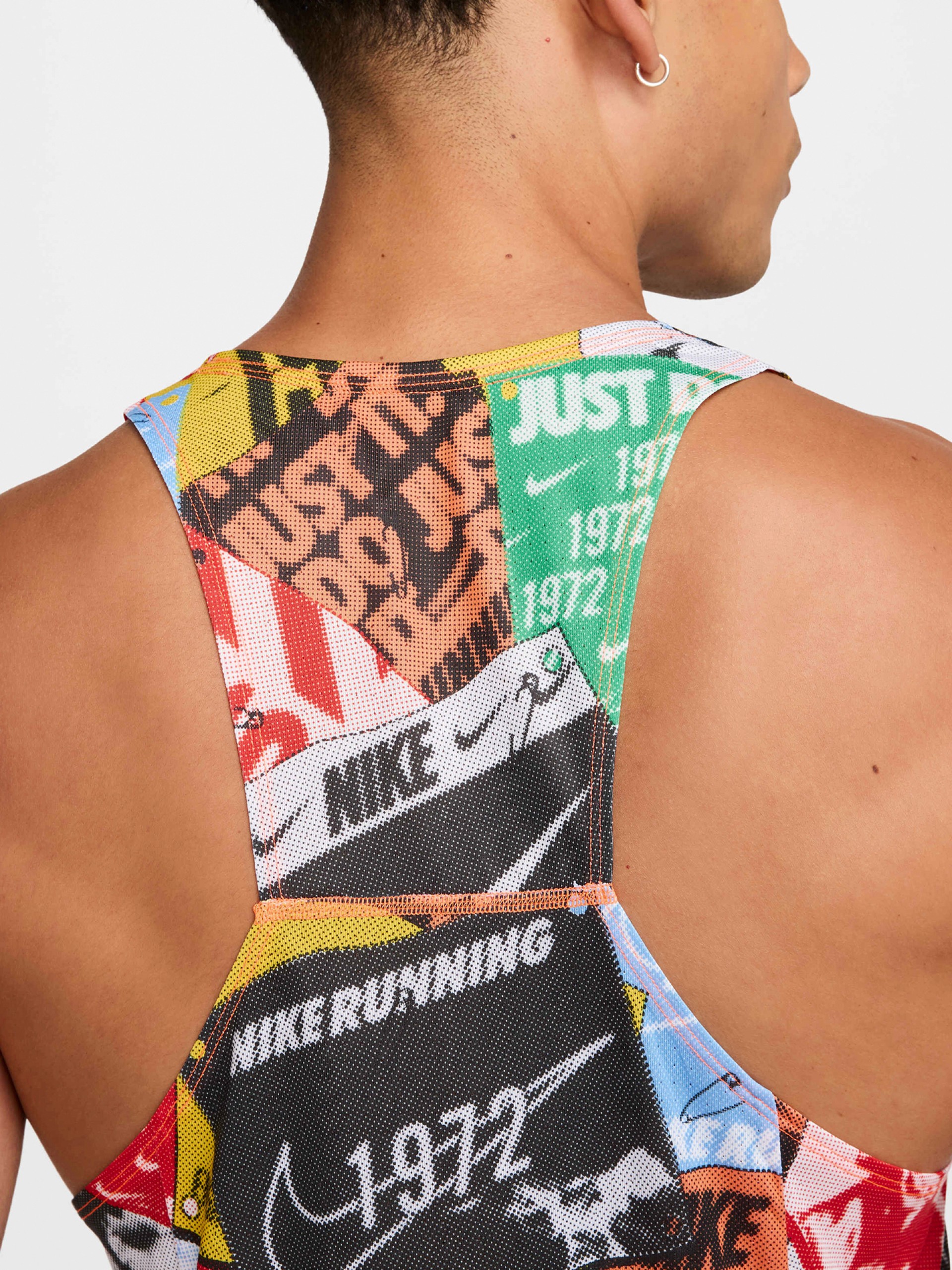 Nike Fast Run Energy Dri-FIT Multicolour Running Tank For Men