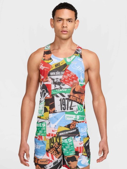 Camisola de Alas de Running Nike Fast Run Energy Dri-FIT Multicor Para Homem