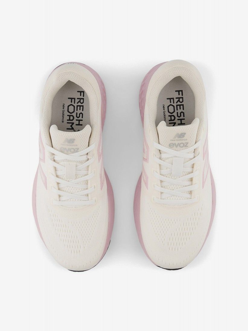 Sapatilhas New Balance Fresh Foam X EVOZ v4 Bege Para Mulher