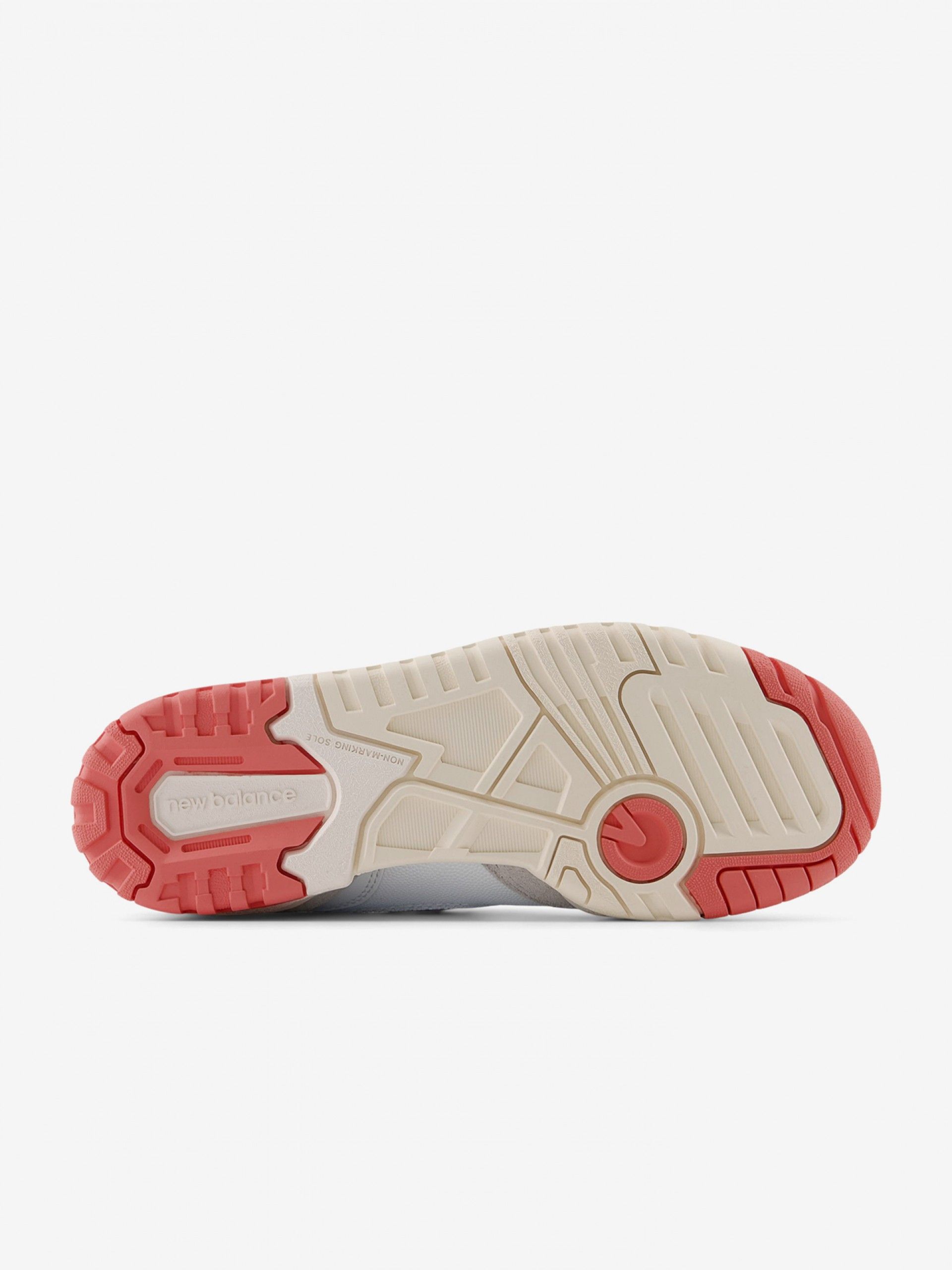 New Balance GSB550 V1 White and Coral Sneakers