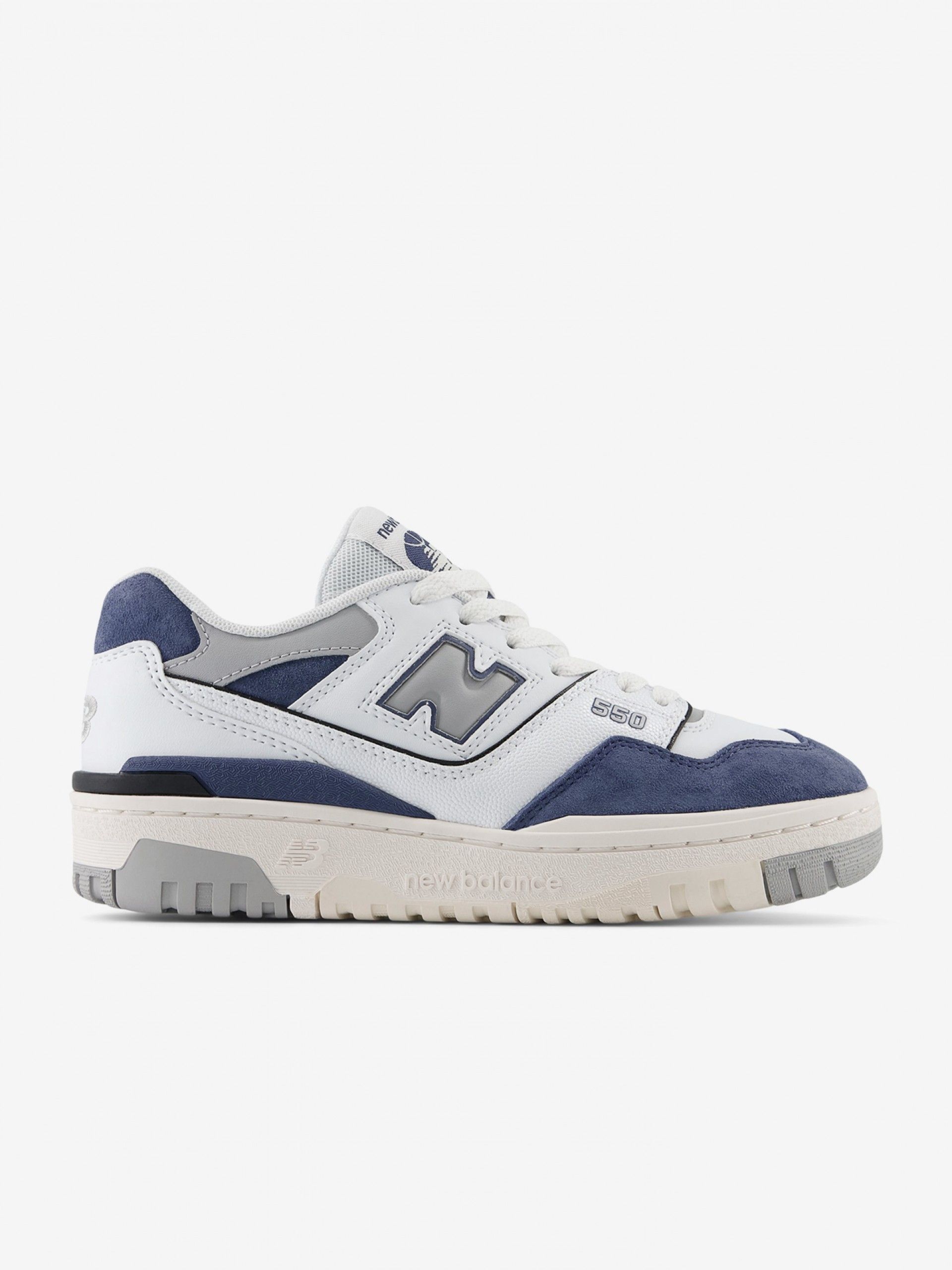 Sapatilhas New Balance GSB550 V1 Brancas e Azuis