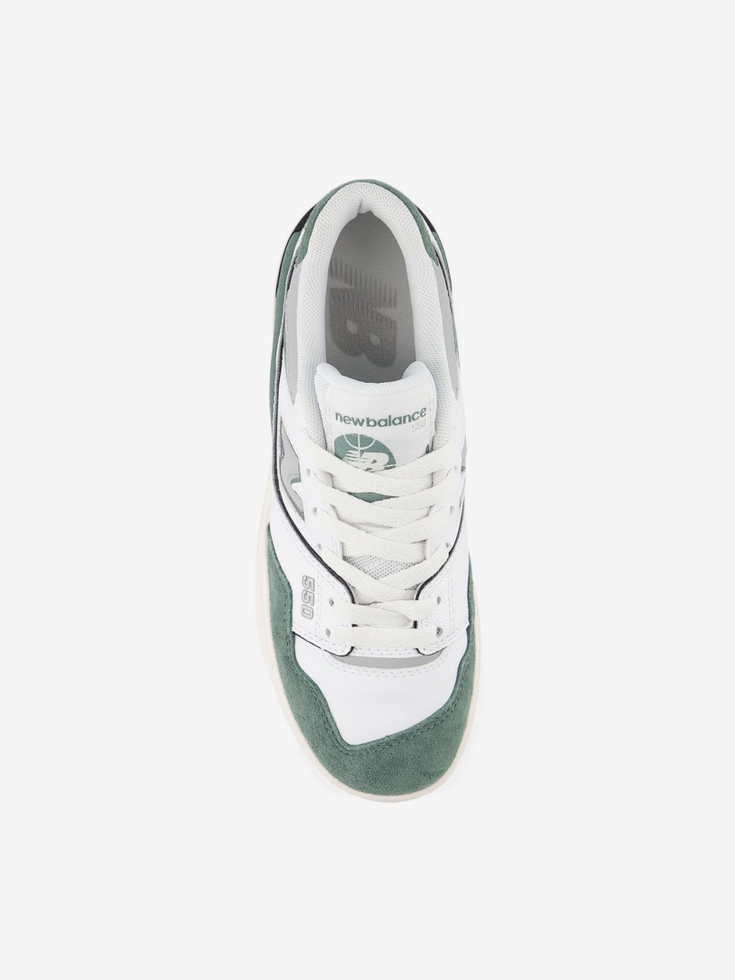 Sapatilhas New Balance GSB550 V1 Brancas e Verdes