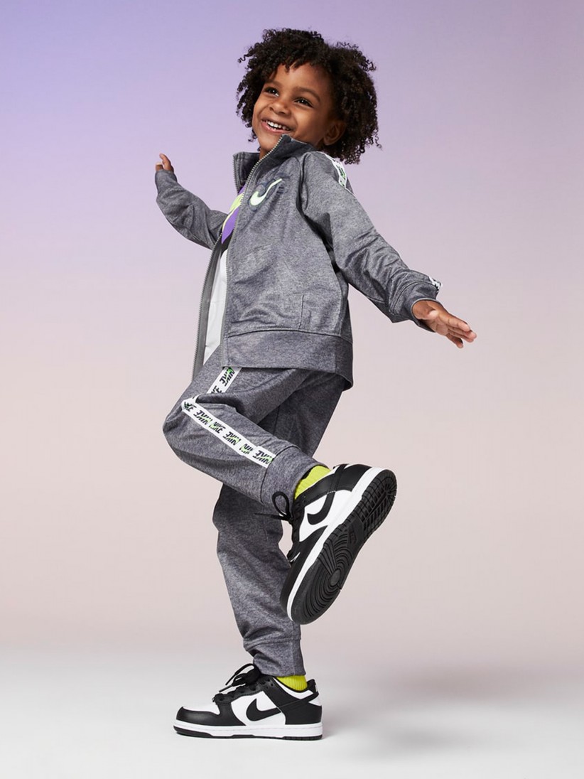 Zapatillas Nike Dunk Low Negras y Blancas Para Ni�o