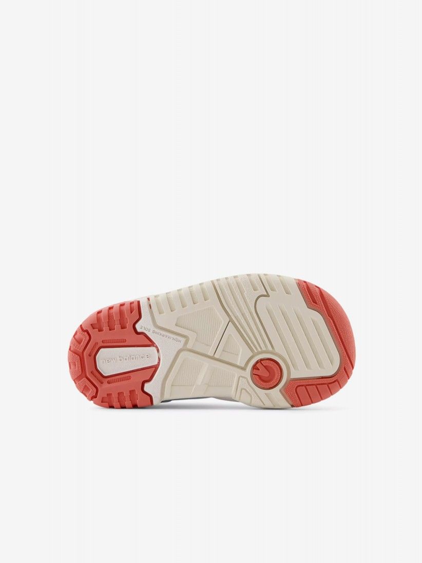 Sapatilhas New Balance ISB550 Brancas e Coral