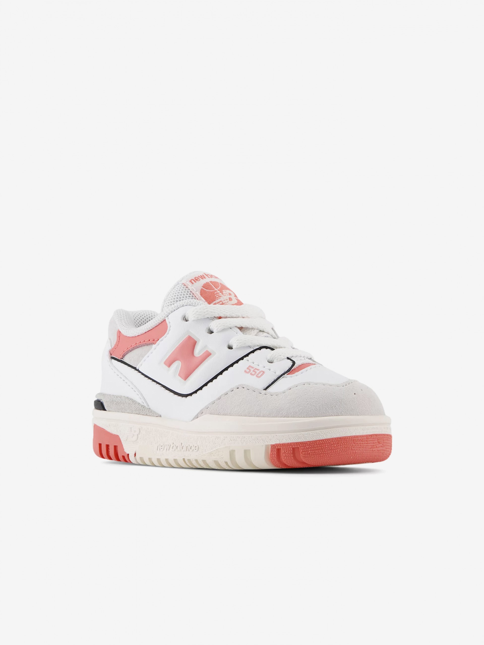 Sapatilhas New Balance ISB550 Brancas e Coral