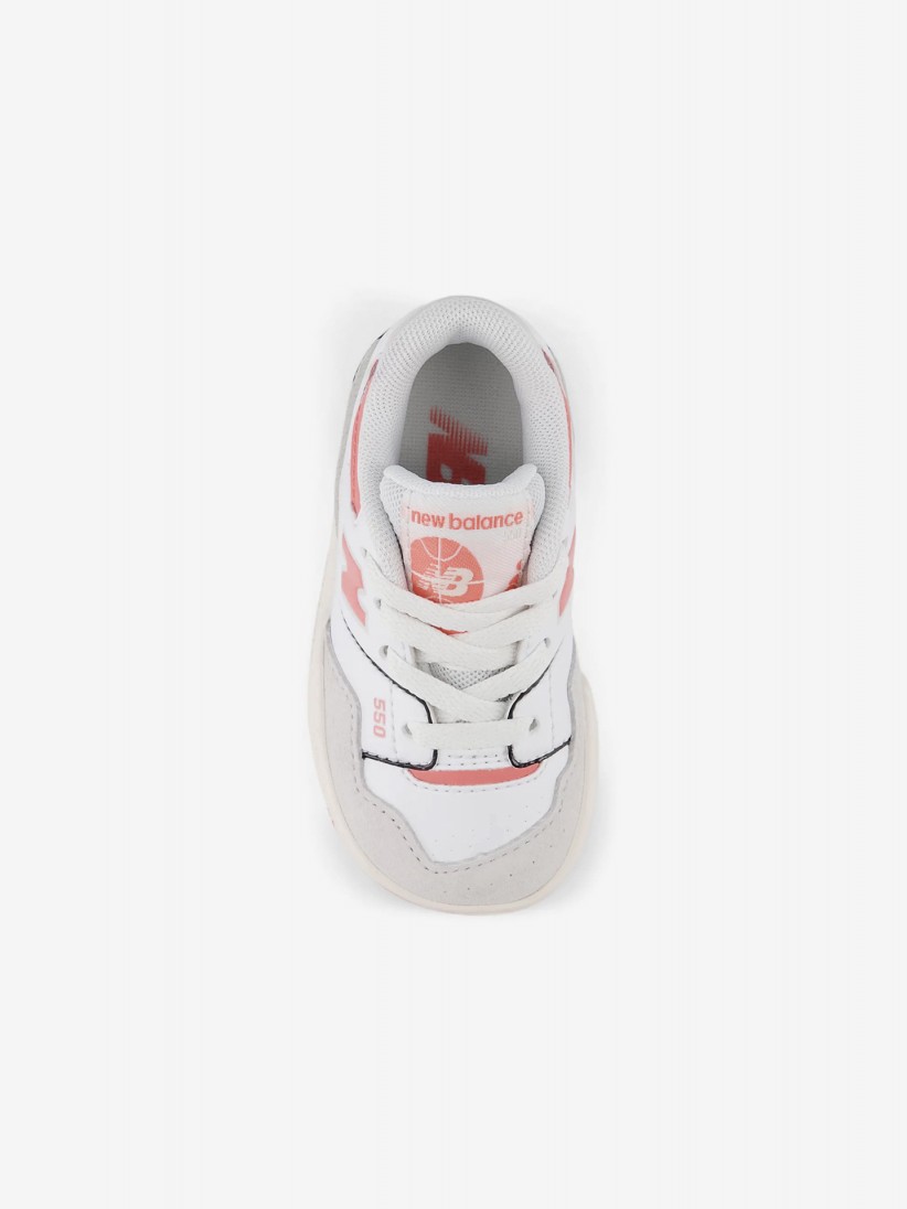 Sapatilhas New Balance ISB550 Brancas e Coral