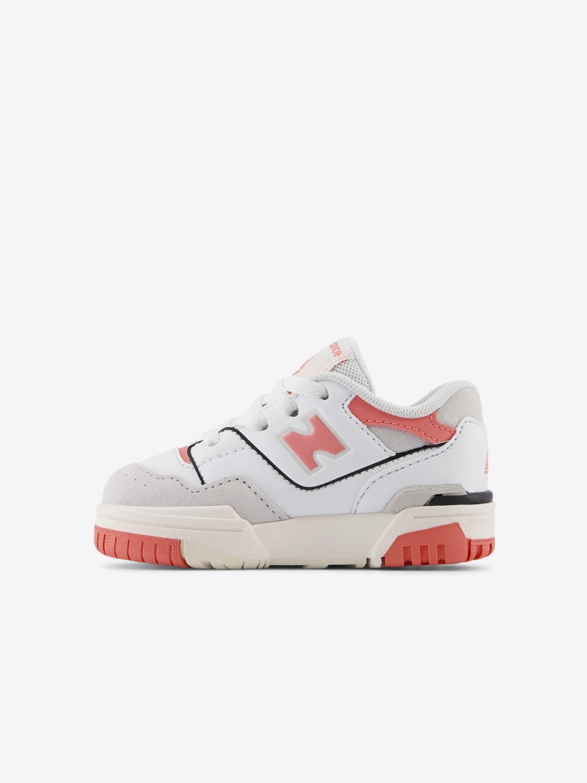Sapatilhas New Balance ISB550 Brancas e Coral