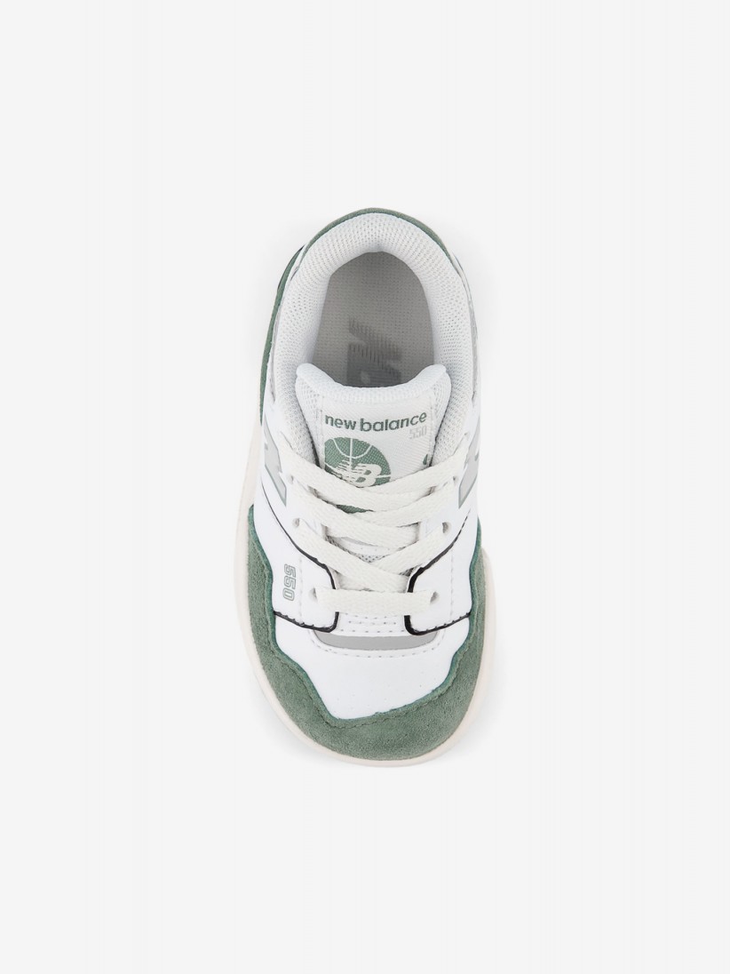 Sapatilhas New Balance ISB550 Brancas e Verdes
