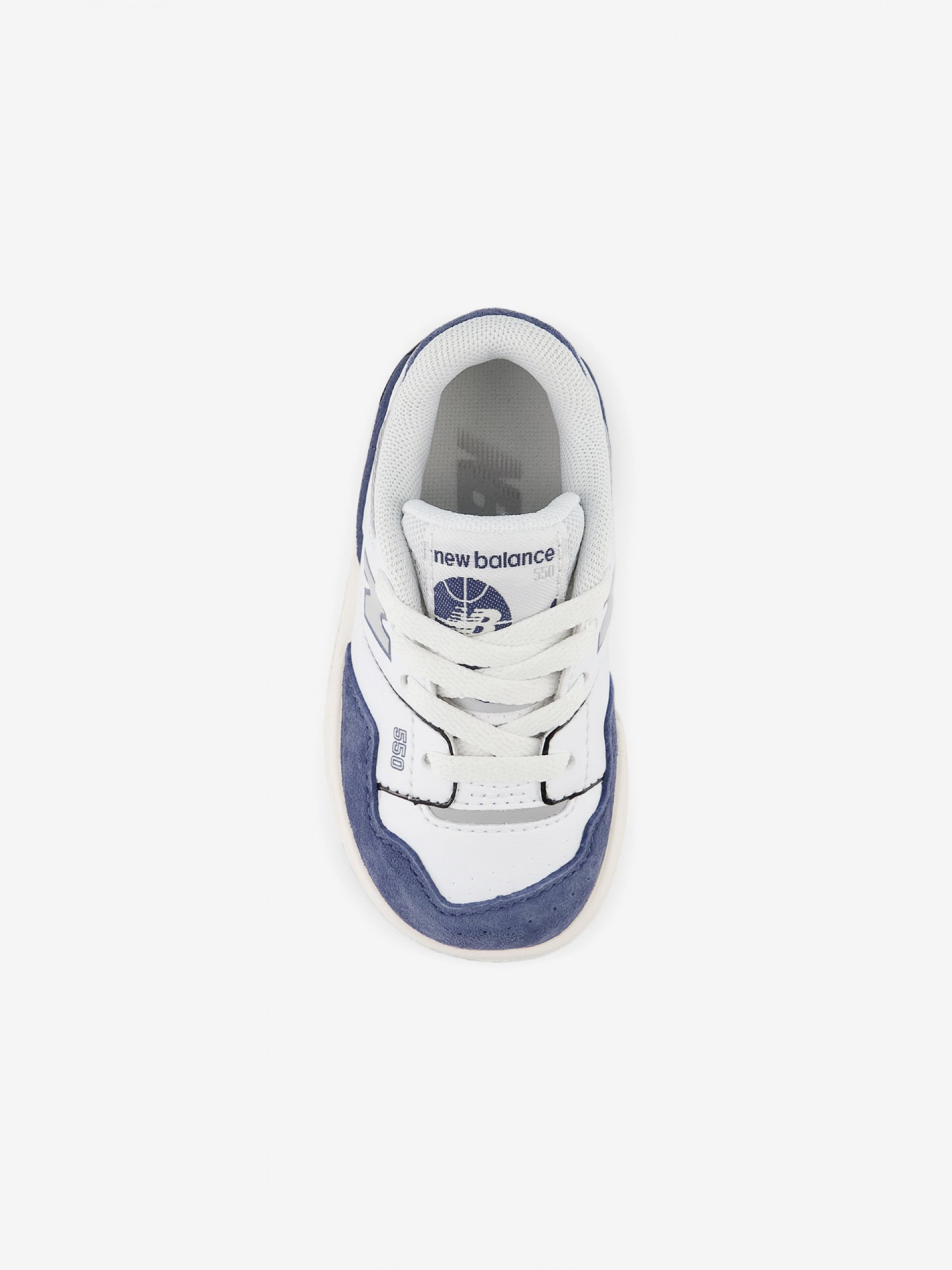 New Balance ISB550 White and Blue Sneakers