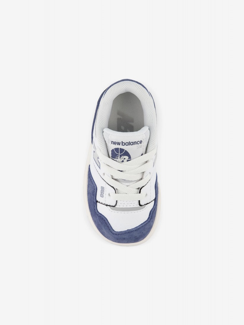 Sapatilhas New Balance ISB550 Brancas e Azuis