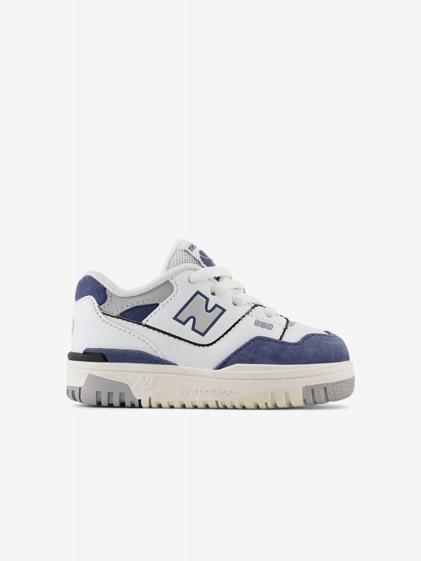 Sapatilhas New Balance ISB550 Brancas e Azuis