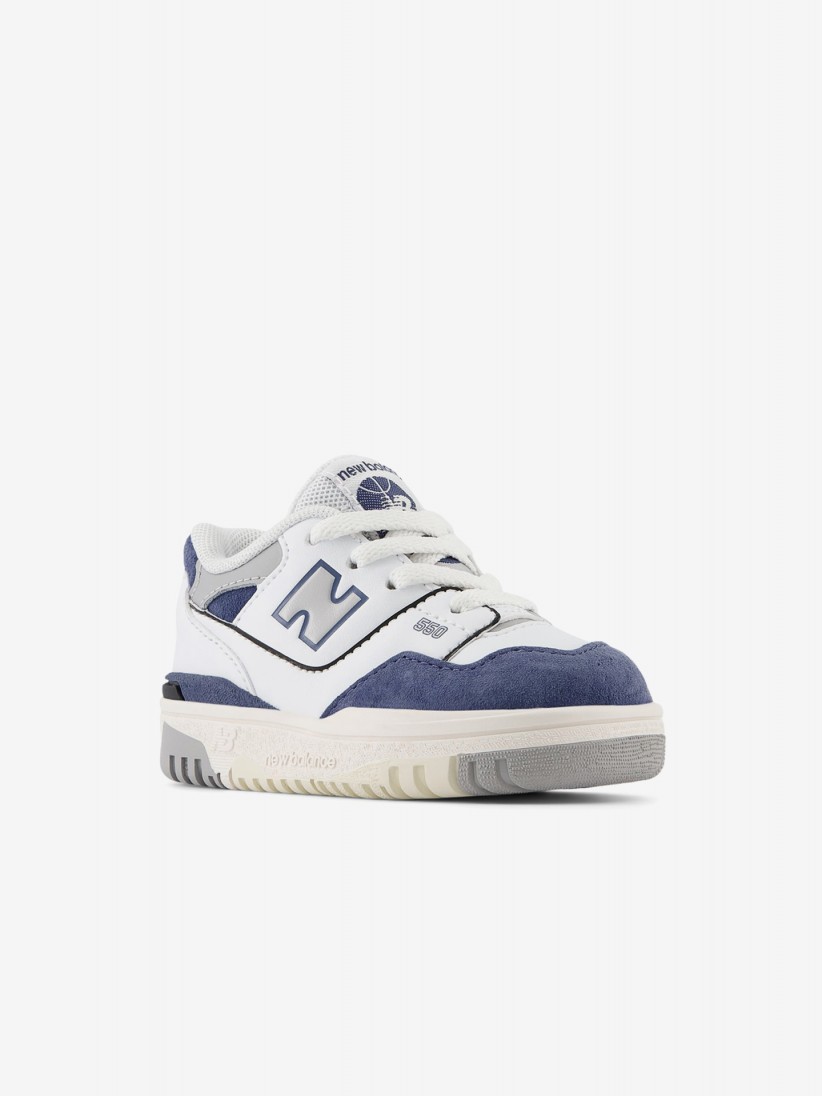 Sapatilhas New Balance ISB550 Brancas e Azuis