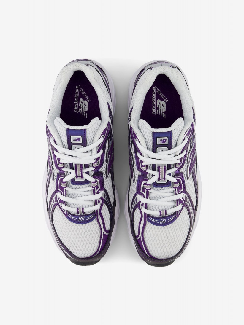New Balance U740 V2 White and Purple Sneakers
