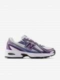 New Balance U740 V2 White and Purple Sneakers