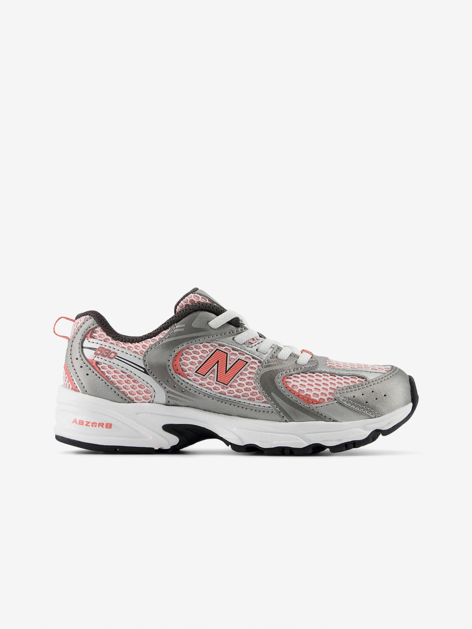 Sapatilhas New Balance PZ530 V1 Prateadas e Coral