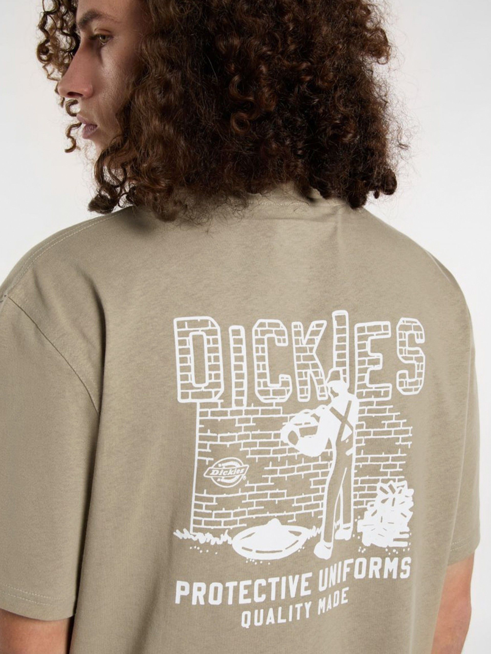 Camiseta Dickies Service Bricklane Beige