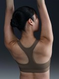 Nike Swoosh Light Support Brown Sports Bra