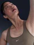 Nike Swoosh Light Support Brown Sports Bra
