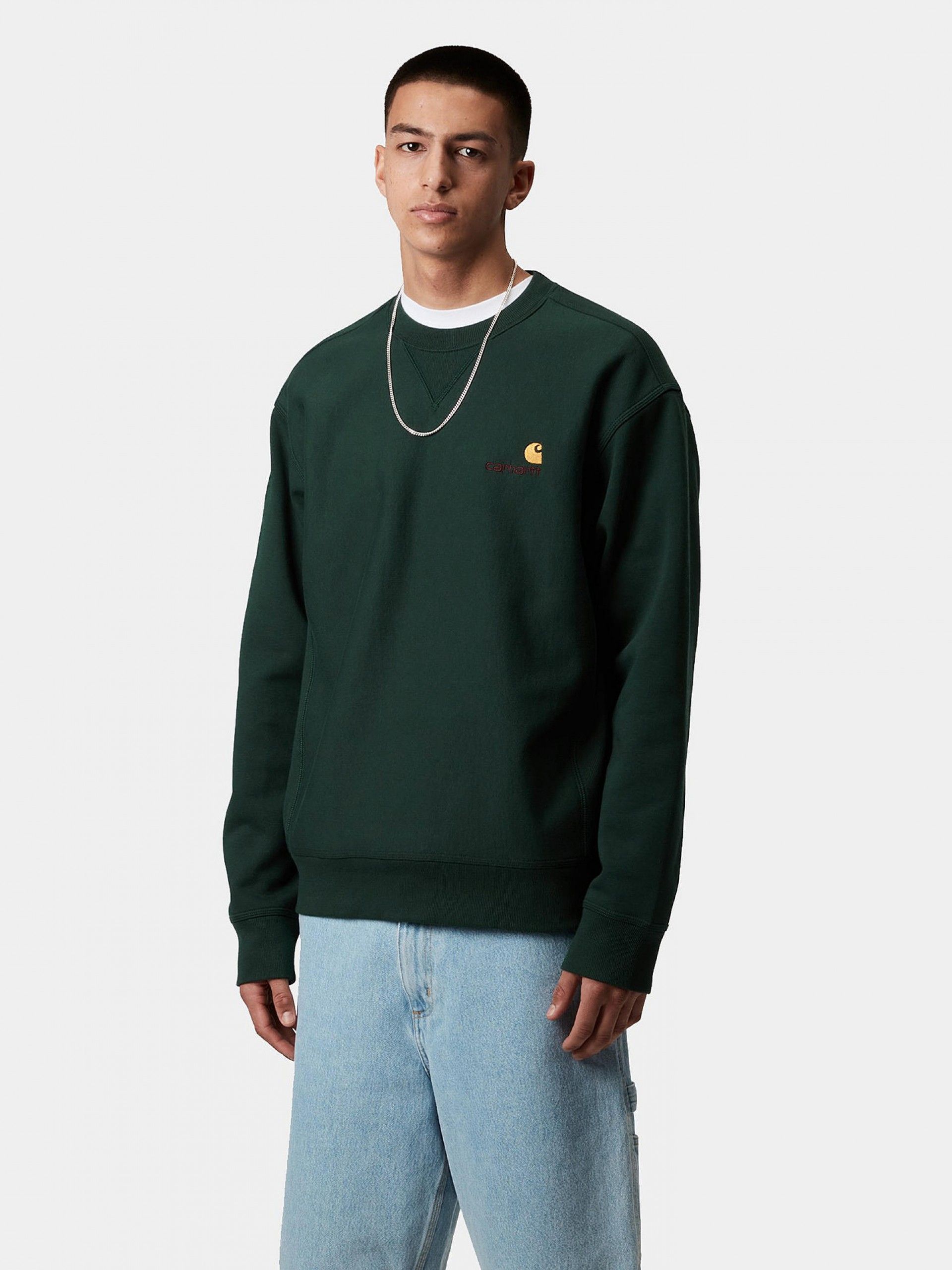 Camisola Carhartt WIP American Script Verde
