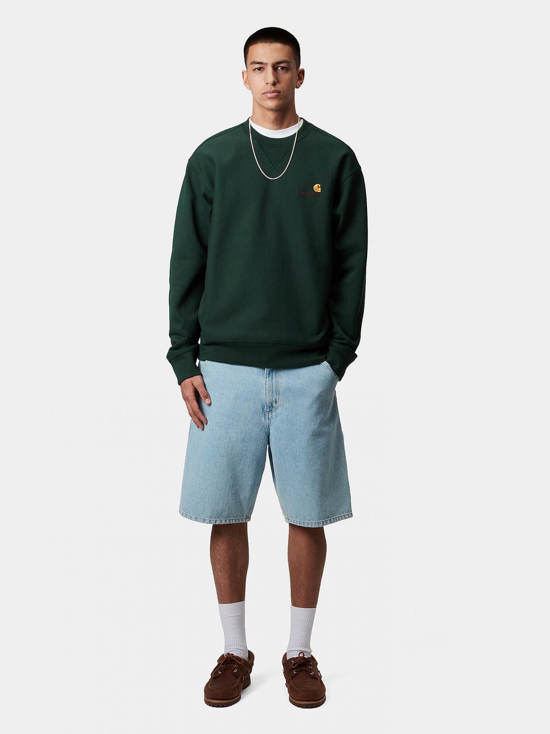 Camisola Carhartt WIP American Script Verde